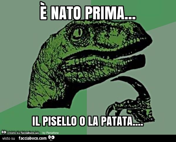È nato prima… il pisello o la patata