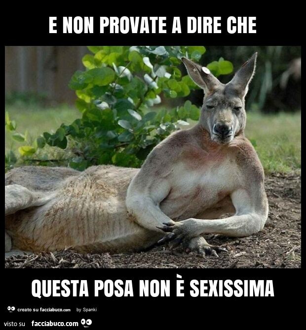 E non provate a dire che questa posa non è sexissima