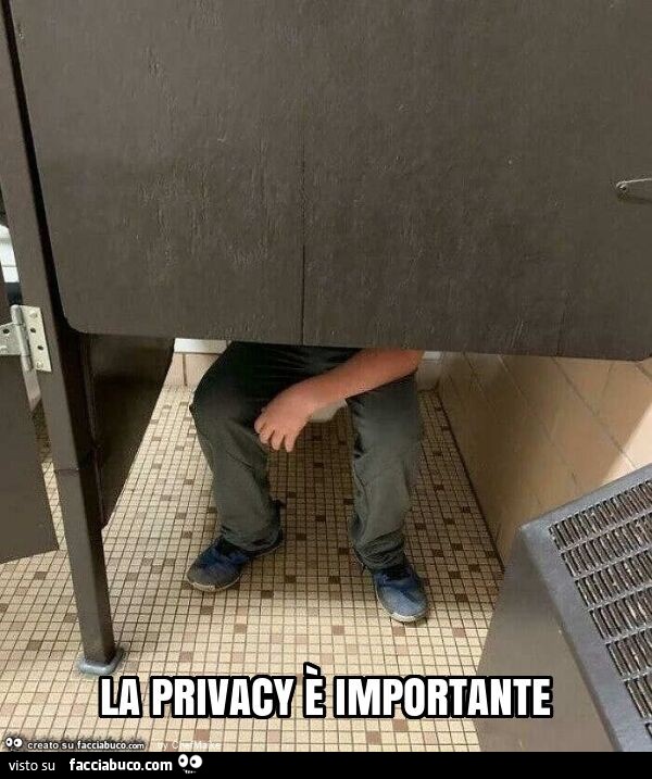 La privacy è importante