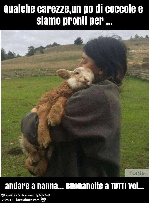 Qualche carezze, un po di coccole e siamo pronti per&hellip; andare a nanna&hellip; buonanotte a tutti voi