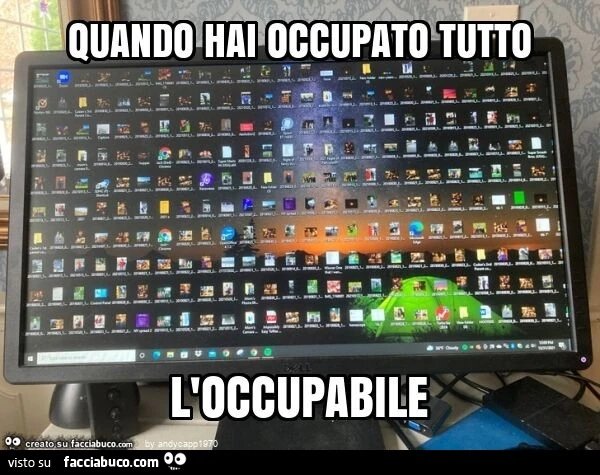 Quando hai occupato tutto l'occupabile