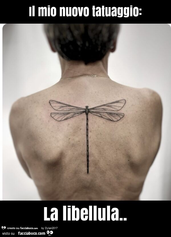 Il mio nuovo tatuaggio: la libellula