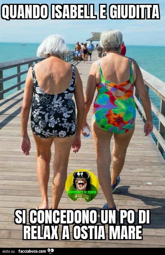 Quando Isabel e Giuditta si concedono un po di relax