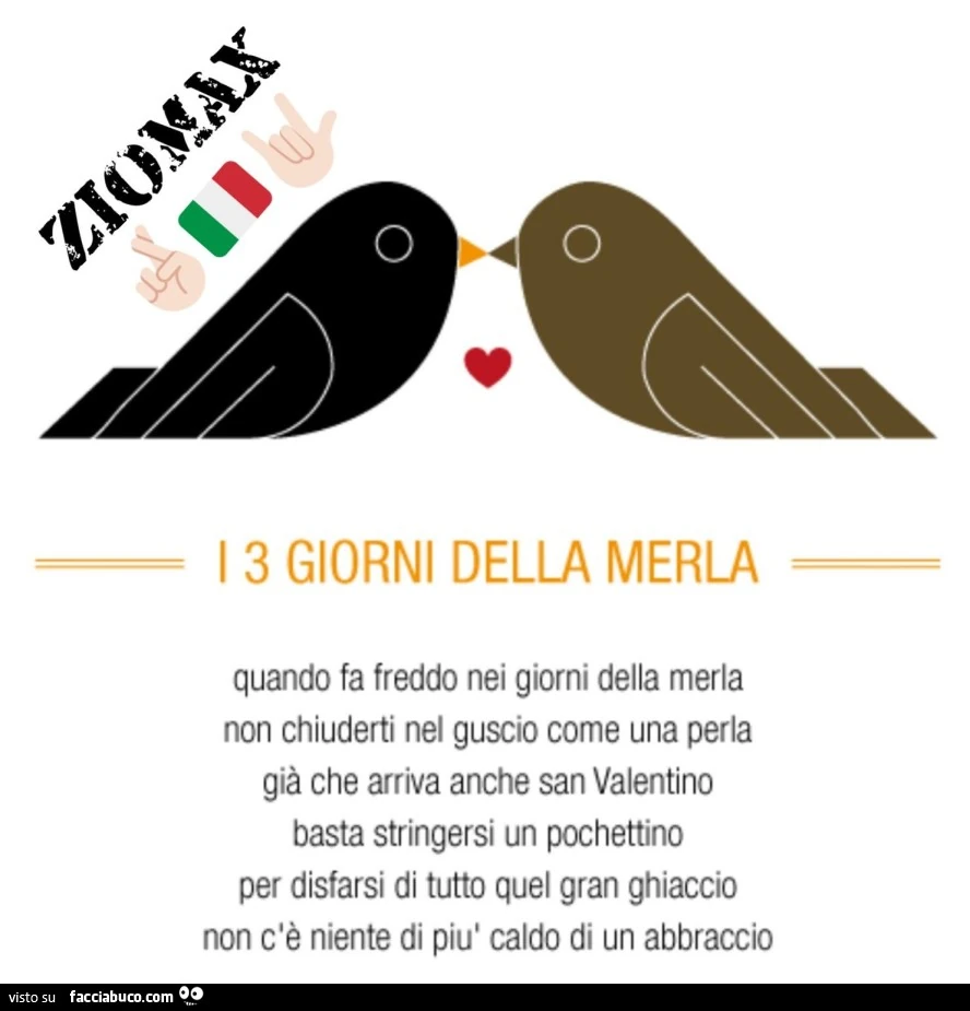I 3 giorni della merla quando fa freddo nei giorni della merla non chiuderti nel guscio come una perla