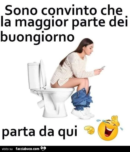 Sono convinto che la maggior parte dei buongiorno parta da qui
