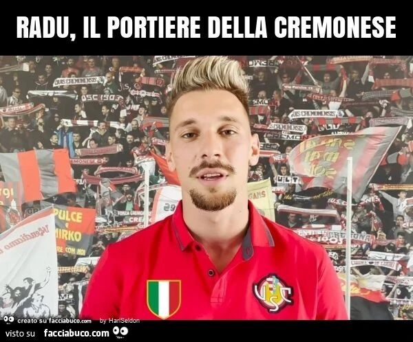Radu, il portiere della cremonese