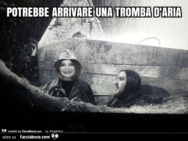 Potrebbe arrivare una tromba d'aria