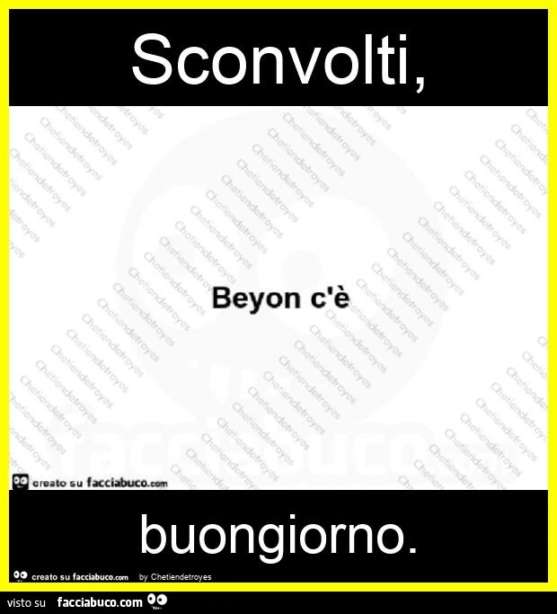 Sconvolti, buongiorno