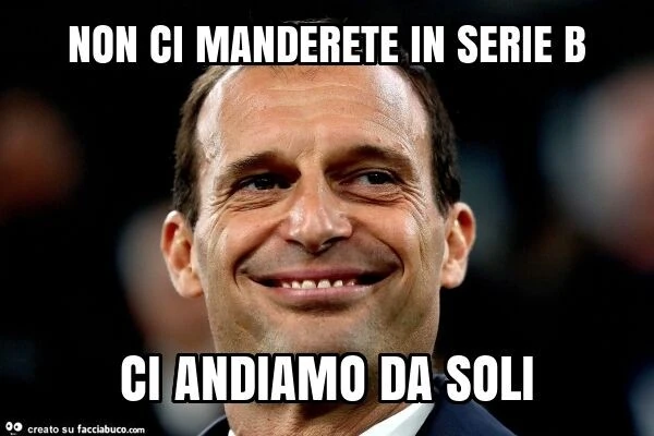 Non ci manderete in serie b ci andiamo da soli