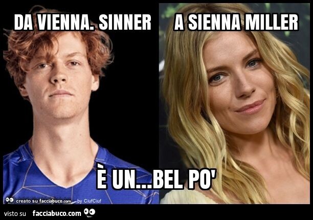 Da vienna. Sinner a sienna miller È un… bel po'