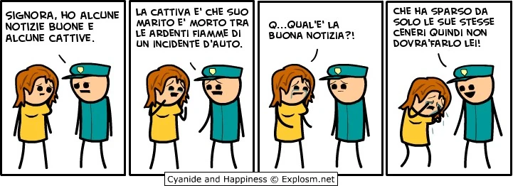 Cyanide & Happiness. Notizie buone, notizie cattive