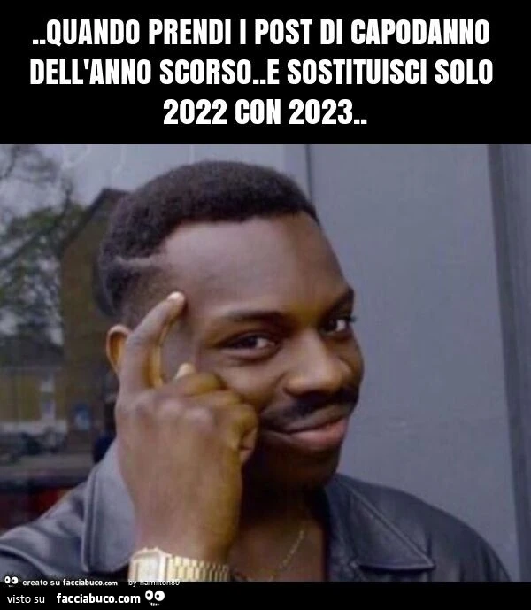Quando prendi i post di capodanno dell'anno scorso. E sostituisci solo 2022 con 2023