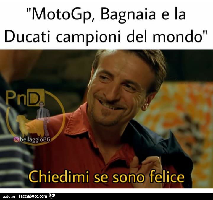 MotoGp Bagnaia e la Ducati campioni del mondo