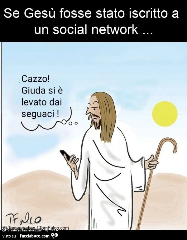 Se gesù fosse stato iscritto a un social network