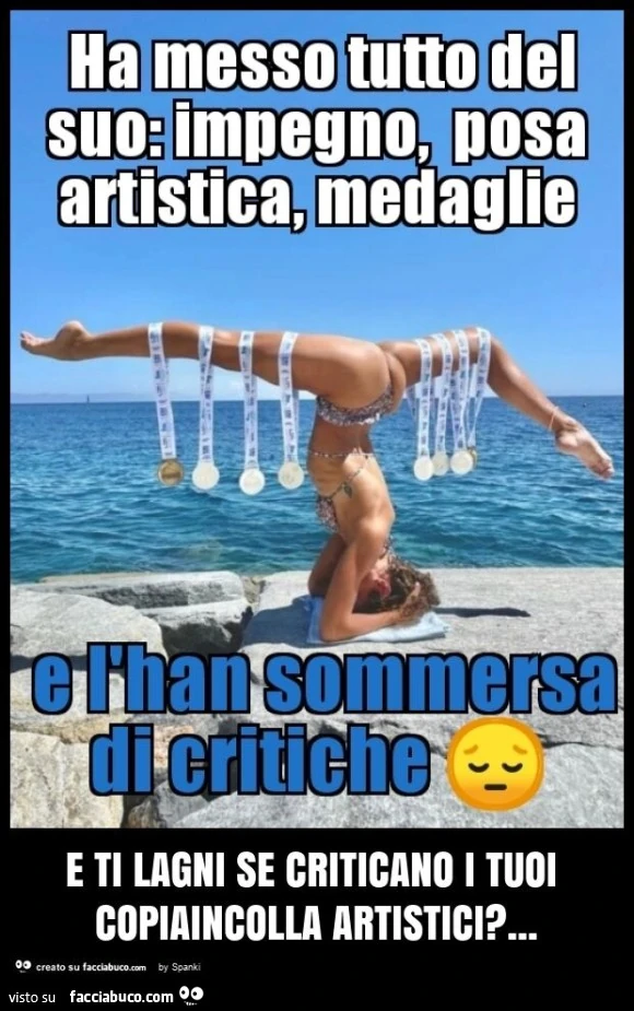 E ti lagni se criticano i tuoi copiaincolla artistici?