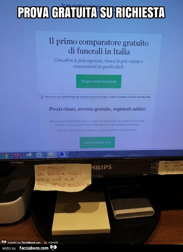 Prova gratuita su richiesta