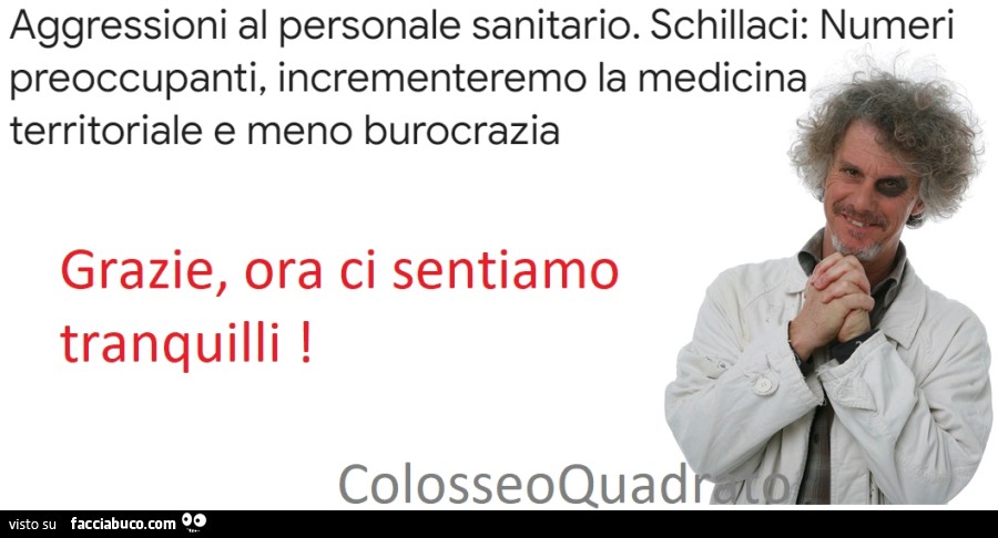 Aggressioni Al Personale Sanitario. Schillaci: Numeri Preoccupanti ...