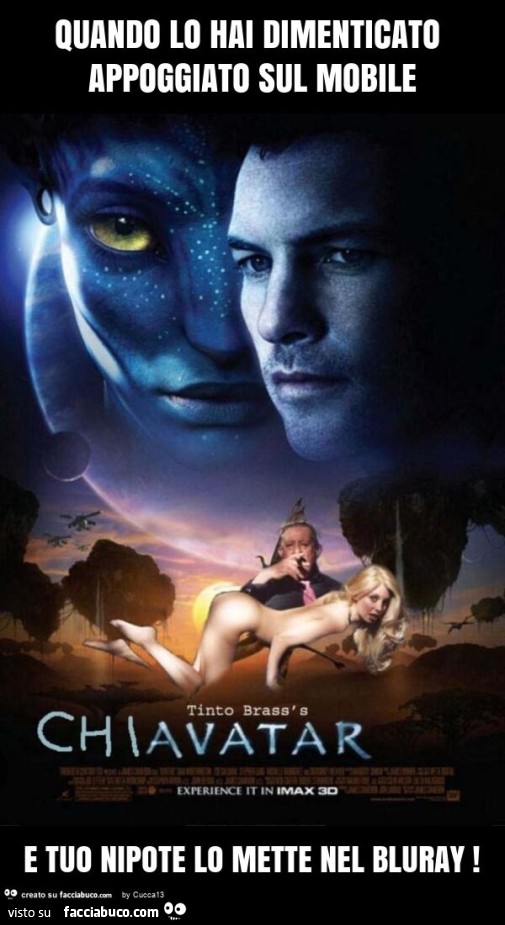 Quando lo hai dimenticato appoggiato sul mobile e tuo nipote lo mette nel bluray