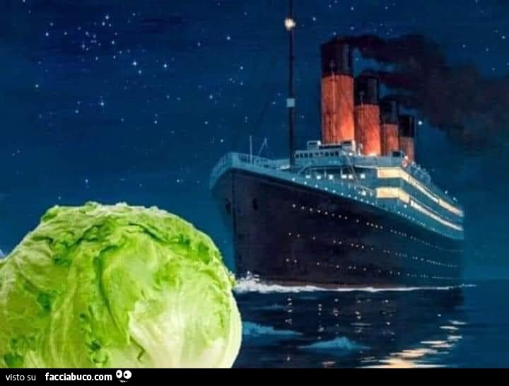 Titanic iceberg insalata iceberg