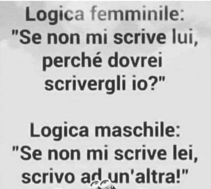 Logica maschile e femminile