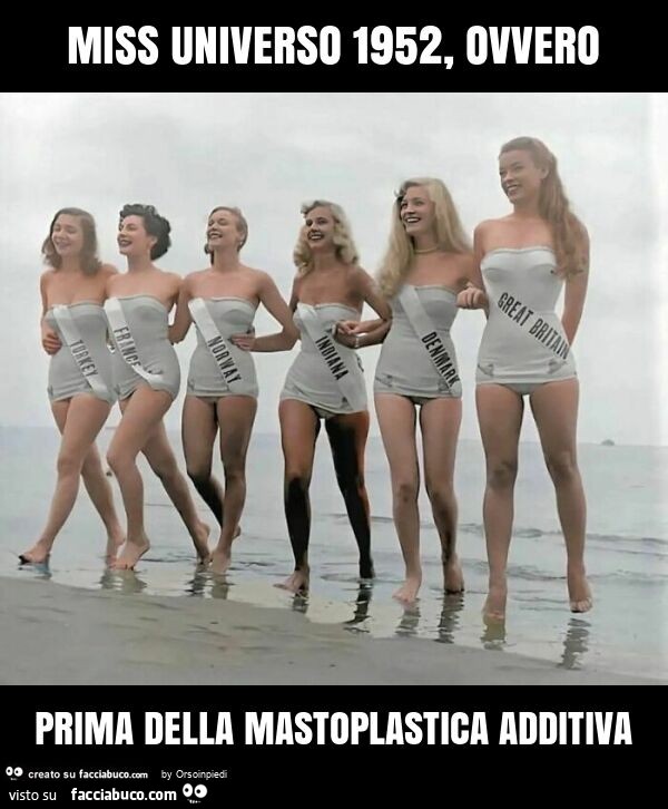 Miss universo 1952, ovvero prima della mastoplastica additiva