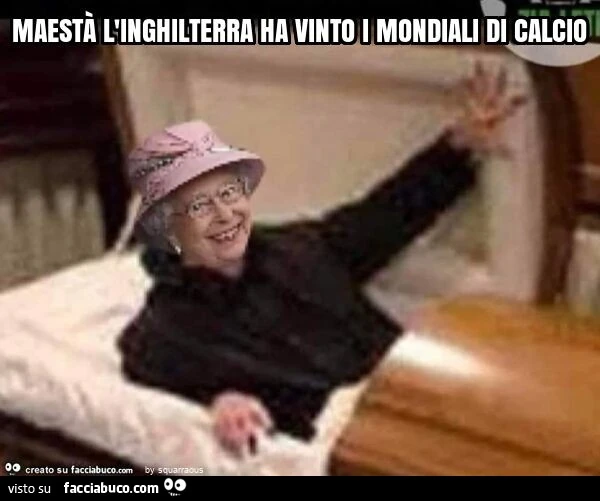 Maestà l'inghilterra ha vinto i mondiali di calcio