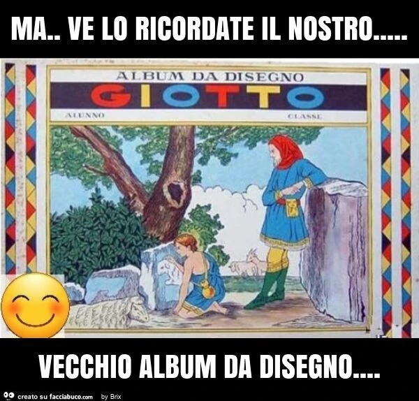 Ma. Ve lo ricordate il nostro&hellip; vecchio album da disegno