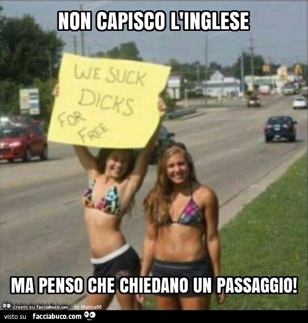 Non capisco l'inglese ma penso che chiedano un passaggio