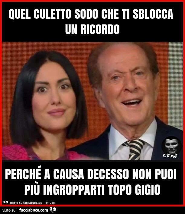 Quel culetto sodo che ti sblocca un ricordo perché a causa decesso non puoi più ingropparti topo gigio