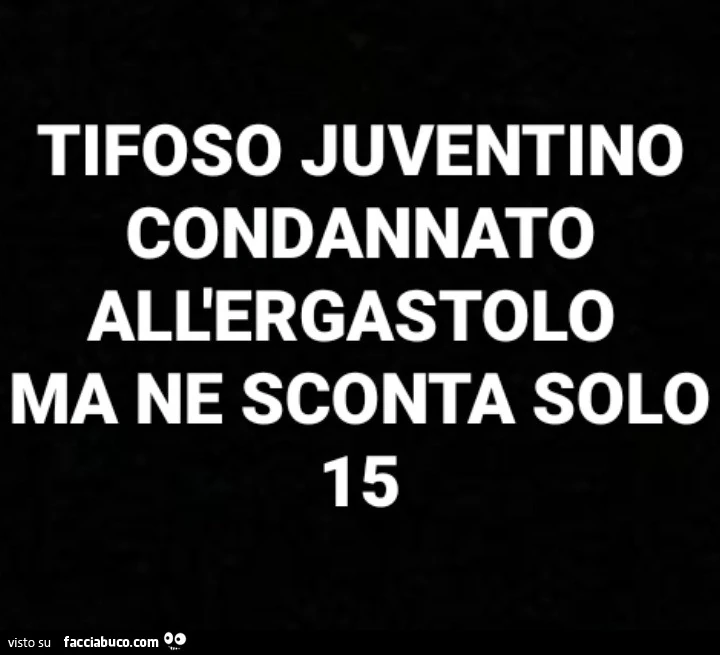 Tifoso juventino condannato all'ergastolo ma ne sconta solo 15