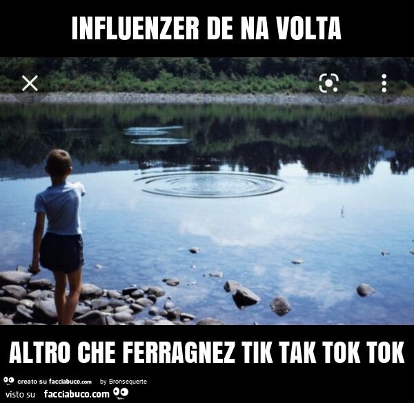 Influenzer de na volta altro che ferragnez tik tak tok tok