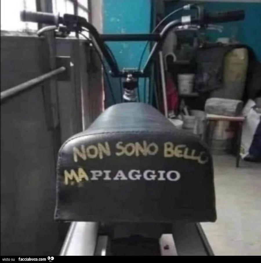 Non sono bello ma piaggio