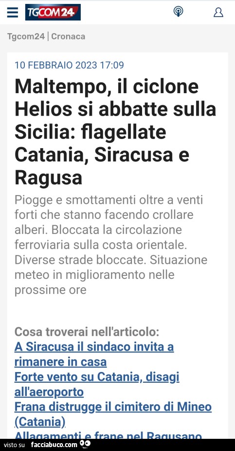 Maltempo, il ciclone helios si abbatte sulla sicilia: flagellate catania, siracusa e ragusa