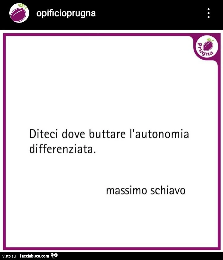 Diteci dove buttare l'autonomia differenziata. Massimo Schiavo
