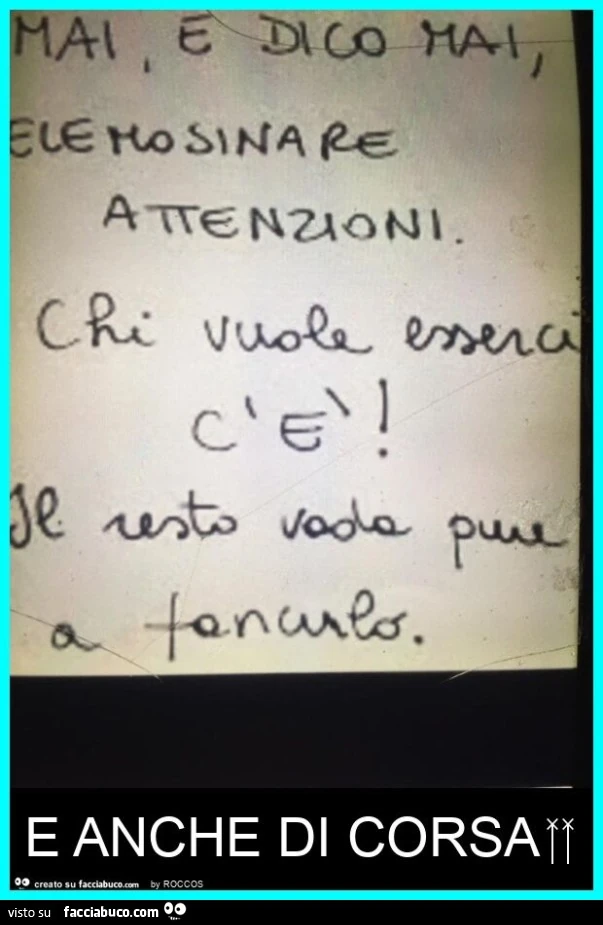 E anche di corsa ‍ ‍