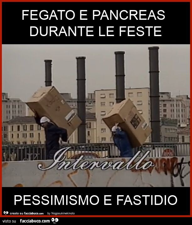 Fegato e pancreas durante le feste pessimismo e fastidio