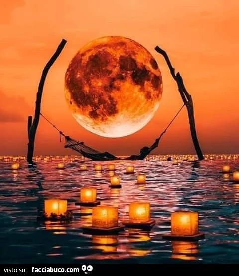 Luna piena e amaca
