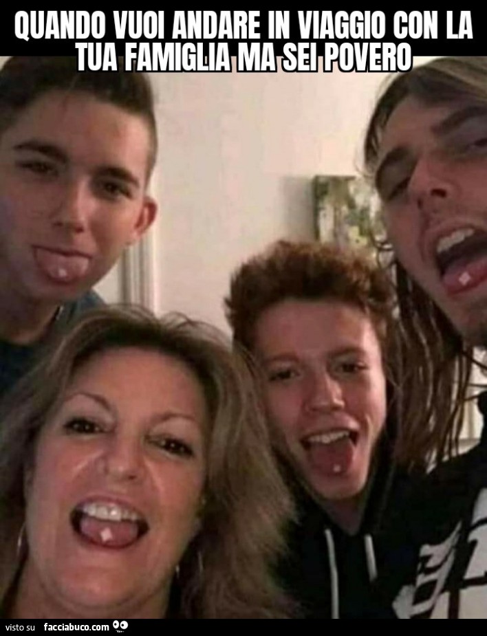 Quando vuoi andare in viaggio con la tua famiglia ma sei povero
