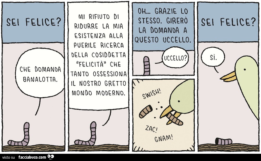 Sei felice? By Tom Gauld