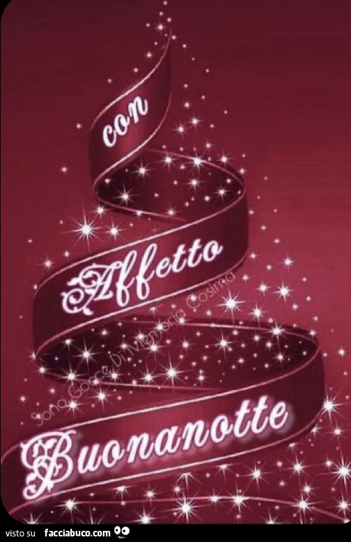 Con affetto buonanotte
