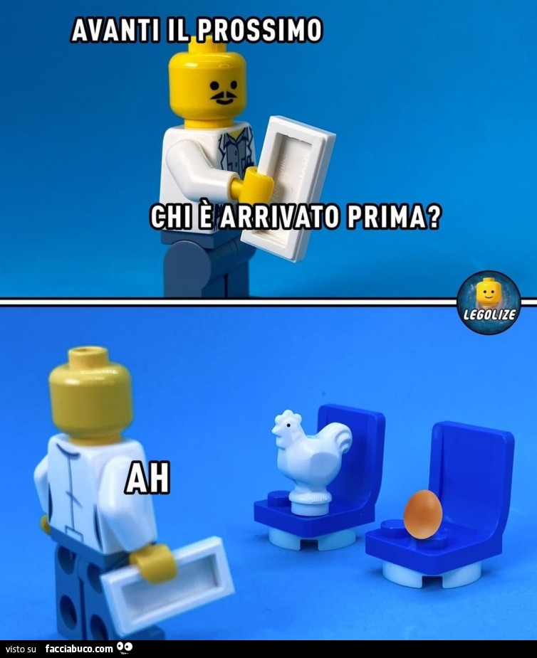 Avanti il prossimo chi è arrivato prima? Ah