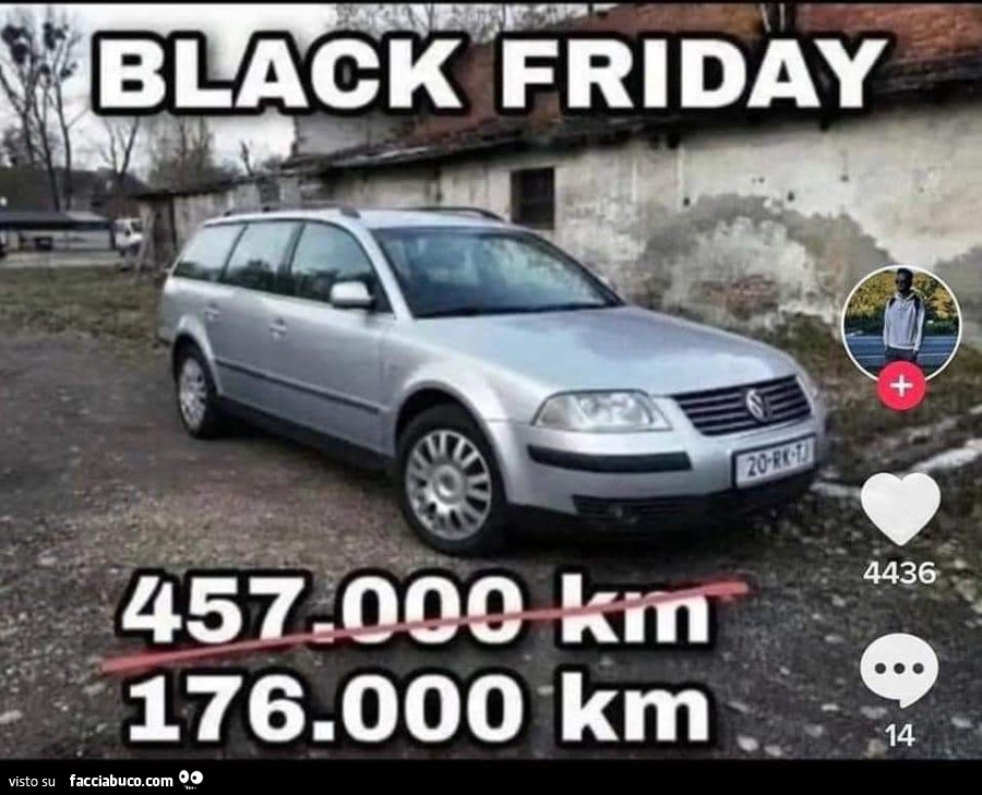 Vendita auto usata black Friday