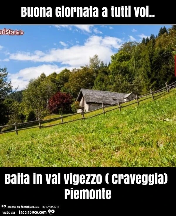 Buona giornata a tutti voi. Baita in val vigezzo ( craveggia) piemonte