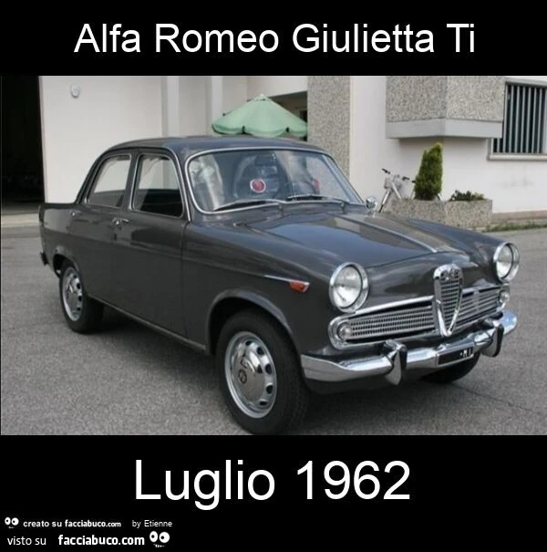 Alfa romeo giulietta ti luglio 1962
