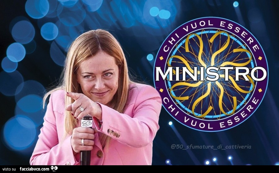 Chi vuol essere ministro