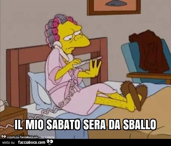 Il mio sabato sera da sballo