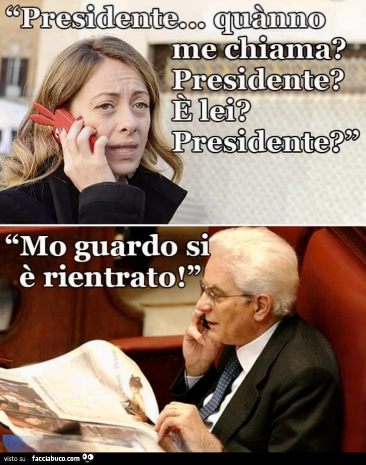 Presidè ma voi risponne o no ? buon pome… chiacchiera pubblicata da ...