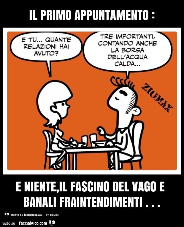 Il primo appuntamento: e niente, il fascino del vago e banali fraintendimenti