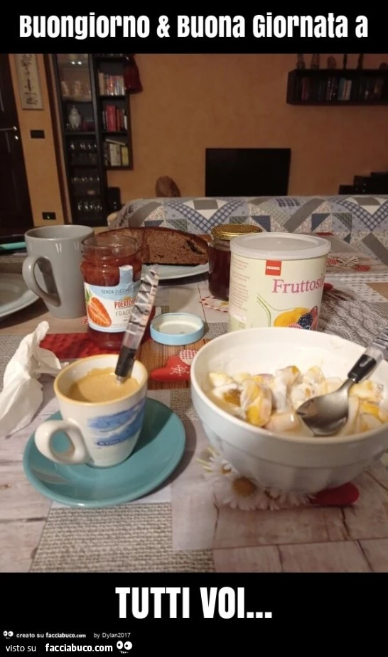 Buongiorno & buona giornata a tutti voi