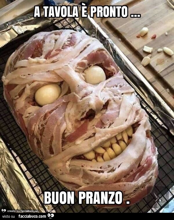 A tavola è pronto … buon pranzo